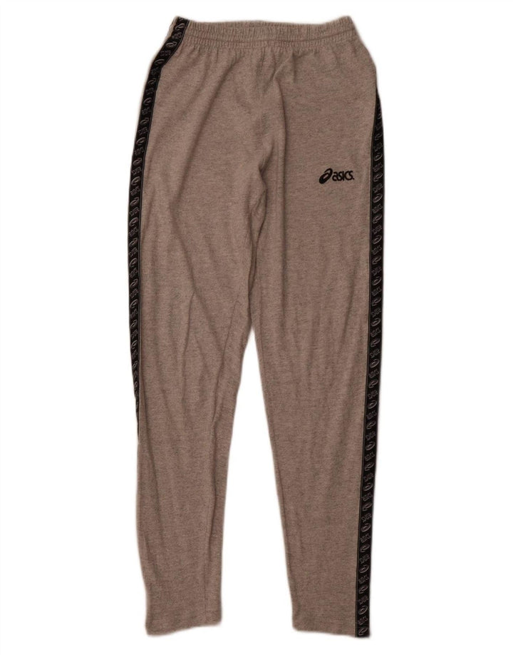 Damskie spodnie dresowe ASICS z grafiką UK 12 w kolorze średnioszarym