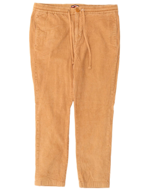 Damskie spodnie sztruksowe Tommy Hilfiger Slim Medium W30 L27 Beżowa bawełna