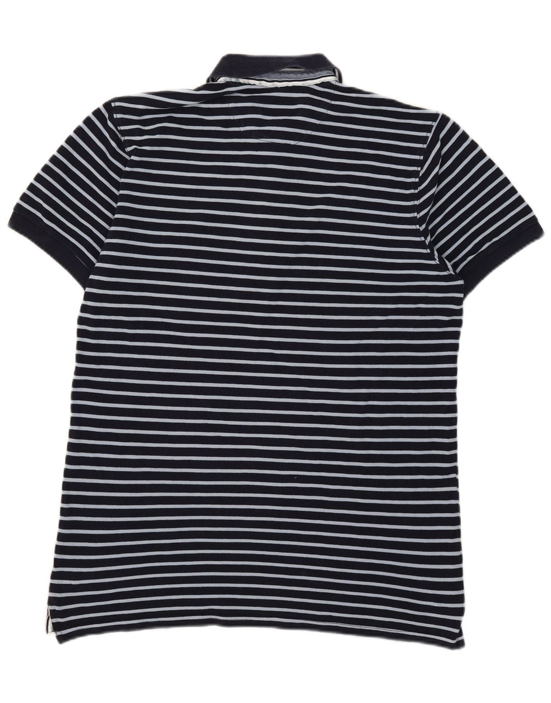 Męska koszulka polo Massimo Dutti w duże granatowe paski