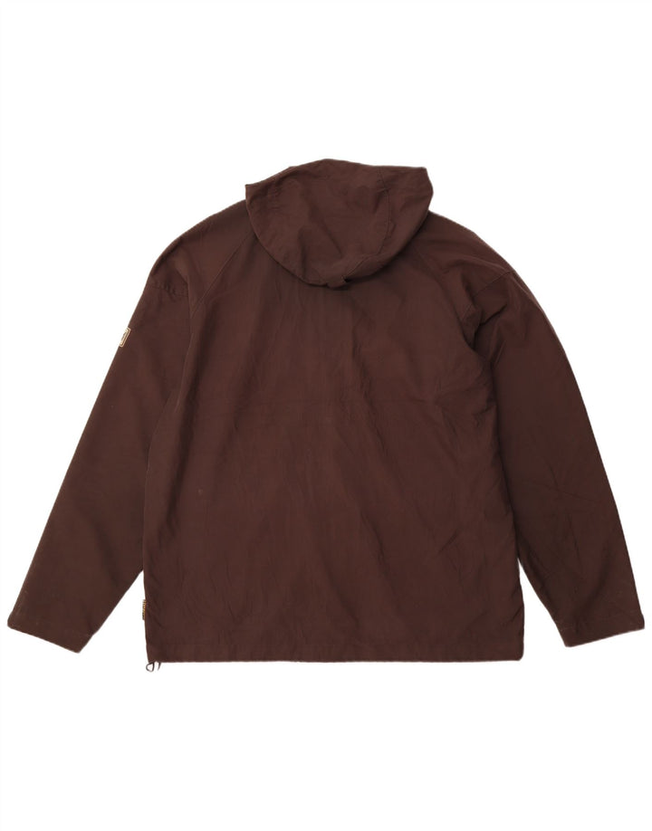 Męska kurtka przeciwdeszczowa z kapturem JACK WOLFSKIN UK 44/46 XL, brązowy poliester