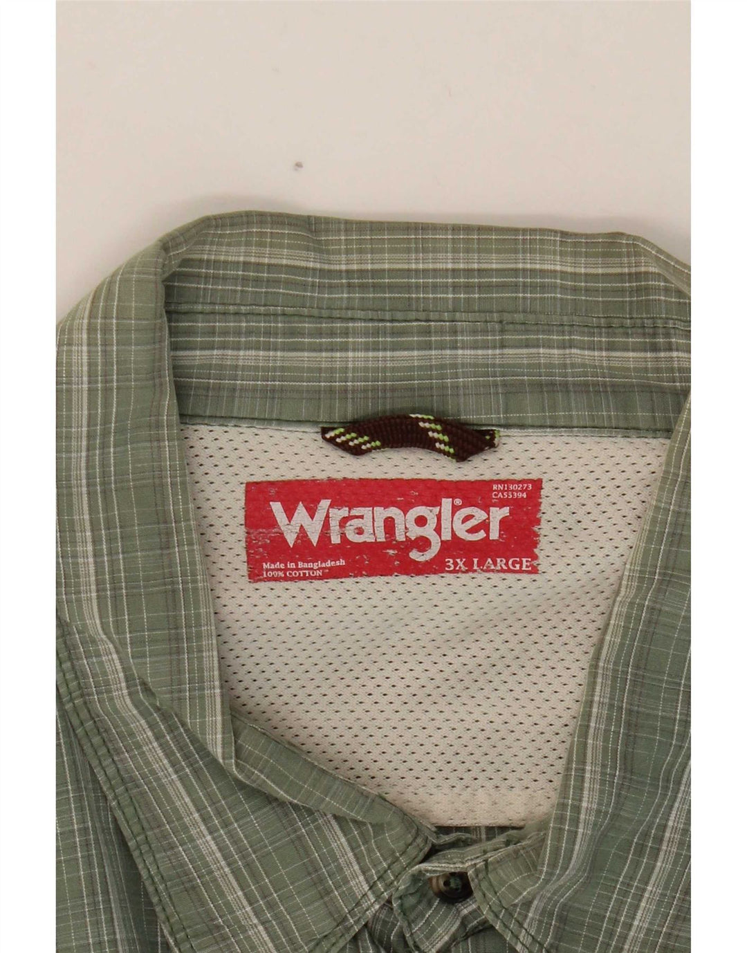 Męska koszula z krótkim rękawem Wrangler 3XL w zielone paski