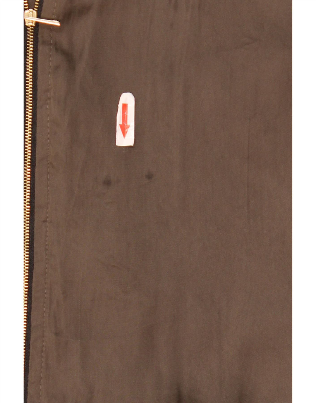 Damska kurtka bomberka oversize Zara UK 10, mała, khaki, poliester z blokami kolorów