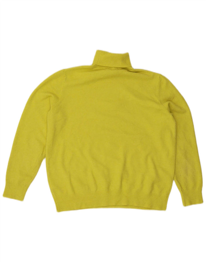 Sweter damski Marks & Spencer z wywijanym dekoltem, UK 14, średni żółty