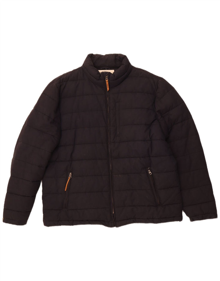 Męska ocieplana kurtka FAT FACE UK 44 2XL Czarna, bawełniana