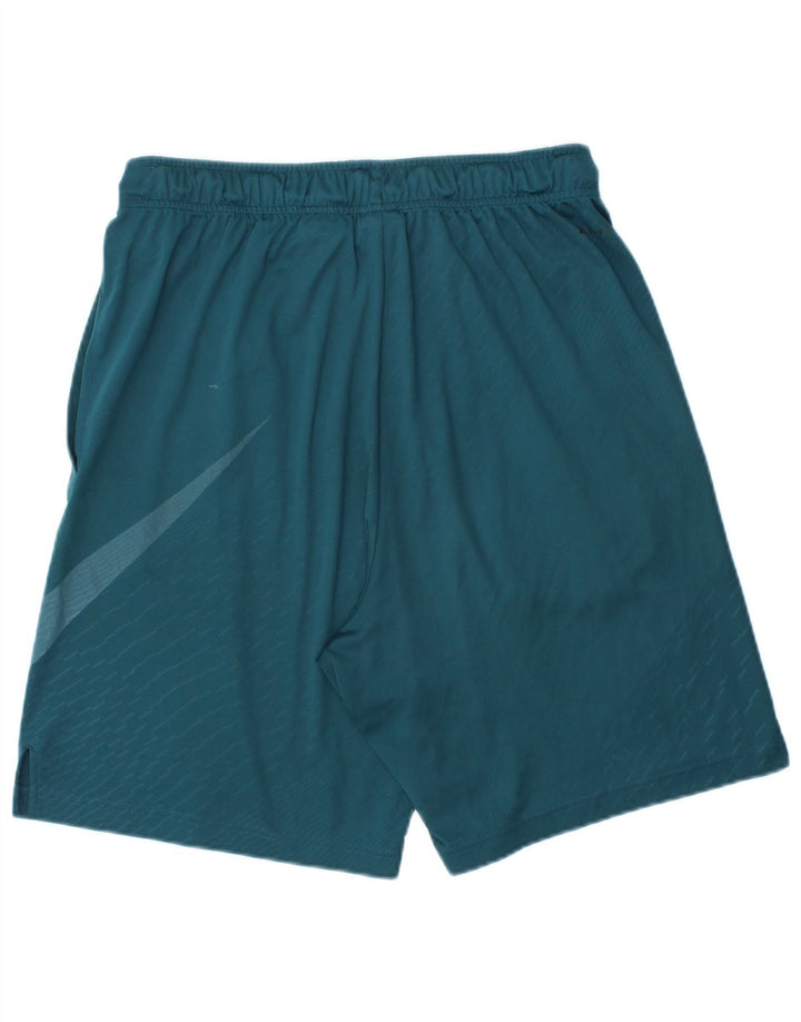 Męskie spodenki sportowe Nike Dri Fit Graphic, poliestrowe w średnie niebieskie paski