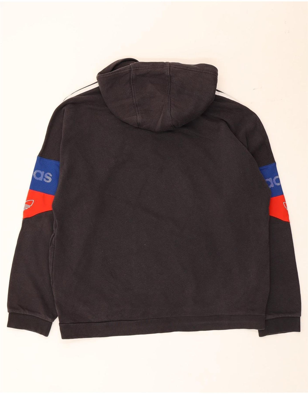Męska bluza z kapturem Adidas Graphic, średnia czarna, bawełniana