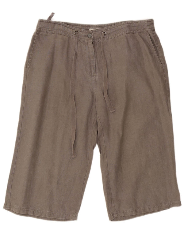 Damskie bermudy Laura Ashley UK 14 Large W32 Szare lniane