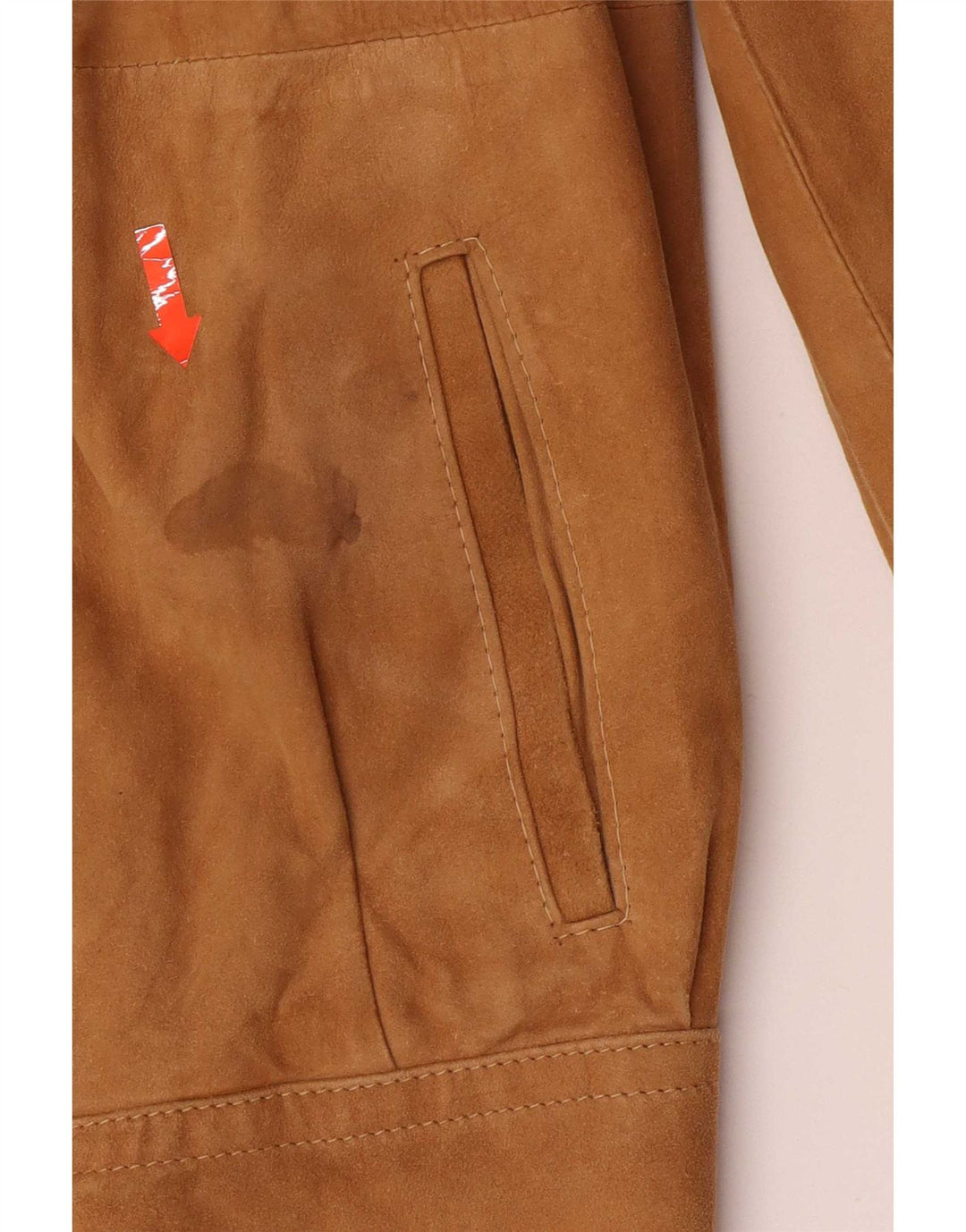 Vintage męska zamszowa kurtka IT 46 Small Beige