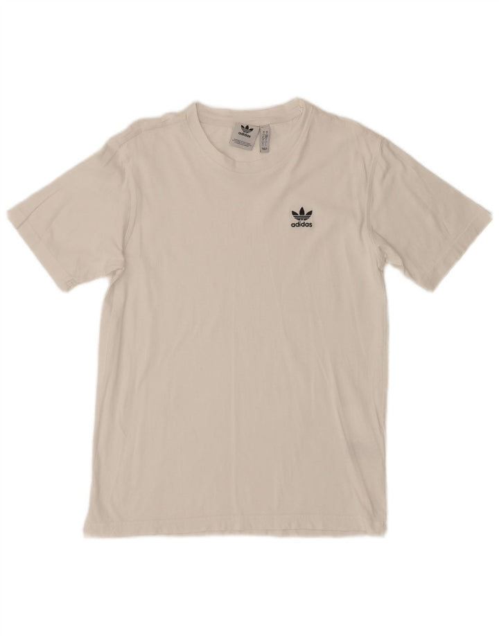 Adidas Męska Koszulka Top Mała Biała Bawełna