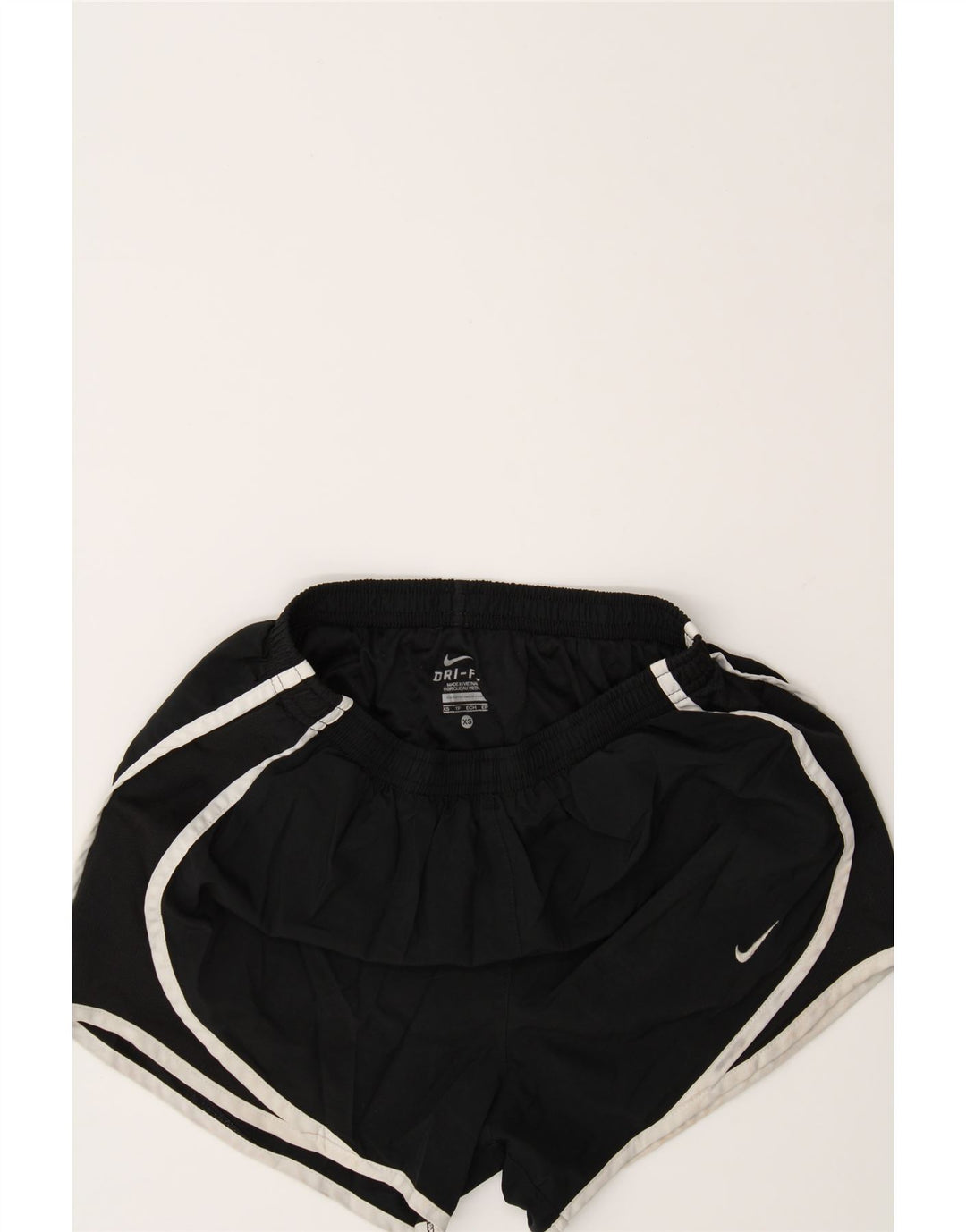 NIKE Womens Sport Shorts UK 4 XS  Black Polyester Vintage Nike and Second-Hand Nike from Messina Hembry 