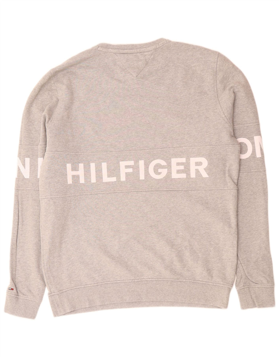 Męska bluza z grafiką TOMMY HILFIGER XL, szara, bawełniana