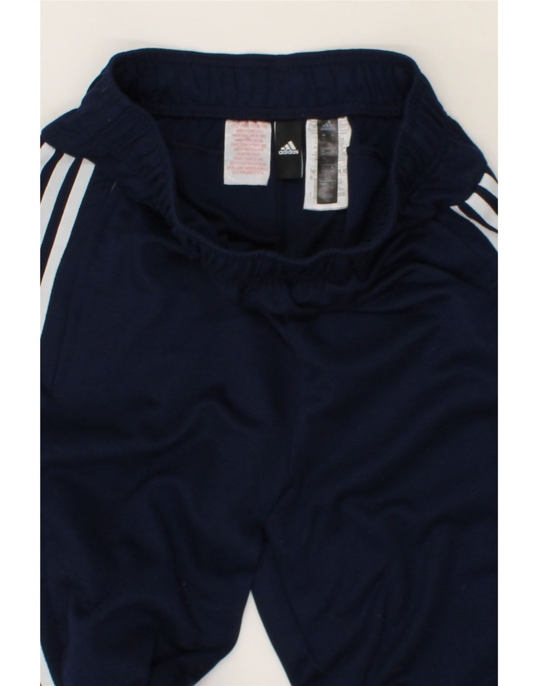 ADIDAS Boys Tracksuit Trousers 13-14 Years Navy Blue Polyester Vintage Adidas and Second-Hand Adidas from Messina Hembry 