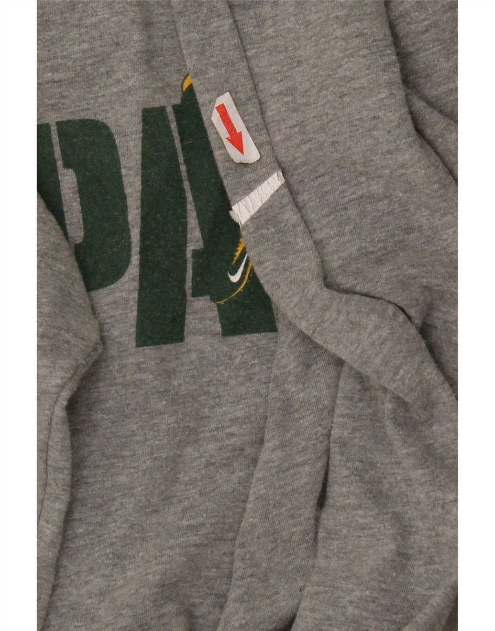Nike Męskie Packers Graphic Top z długim rękawem, mały, szary, bawełniany
