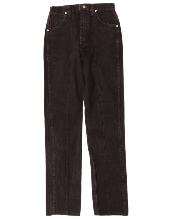Damskie jeansy z wysokim stanem Wrangler US 9 Medium W26 L34 Czarna bawełna