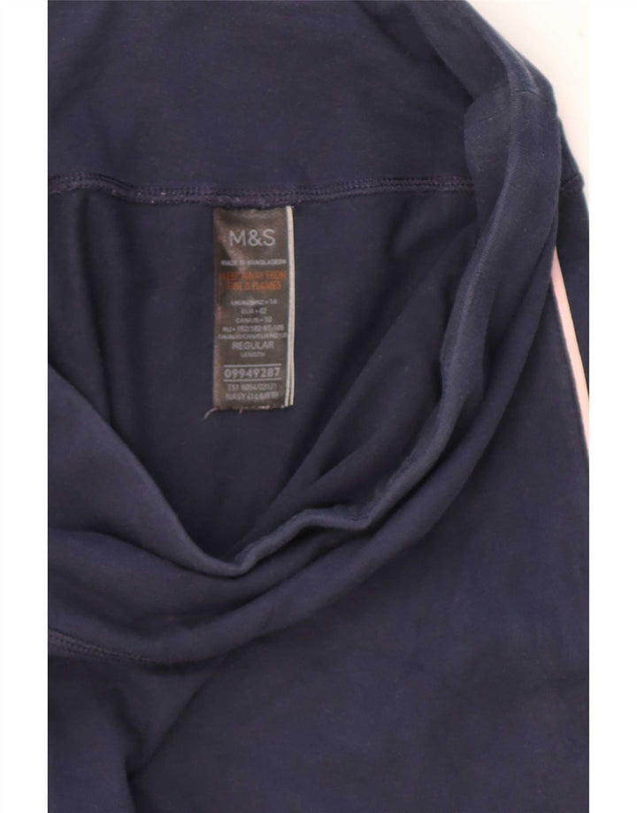 Legginsy damskie Marks & Spencer UK 14, średnie, granatowe, bawełniane