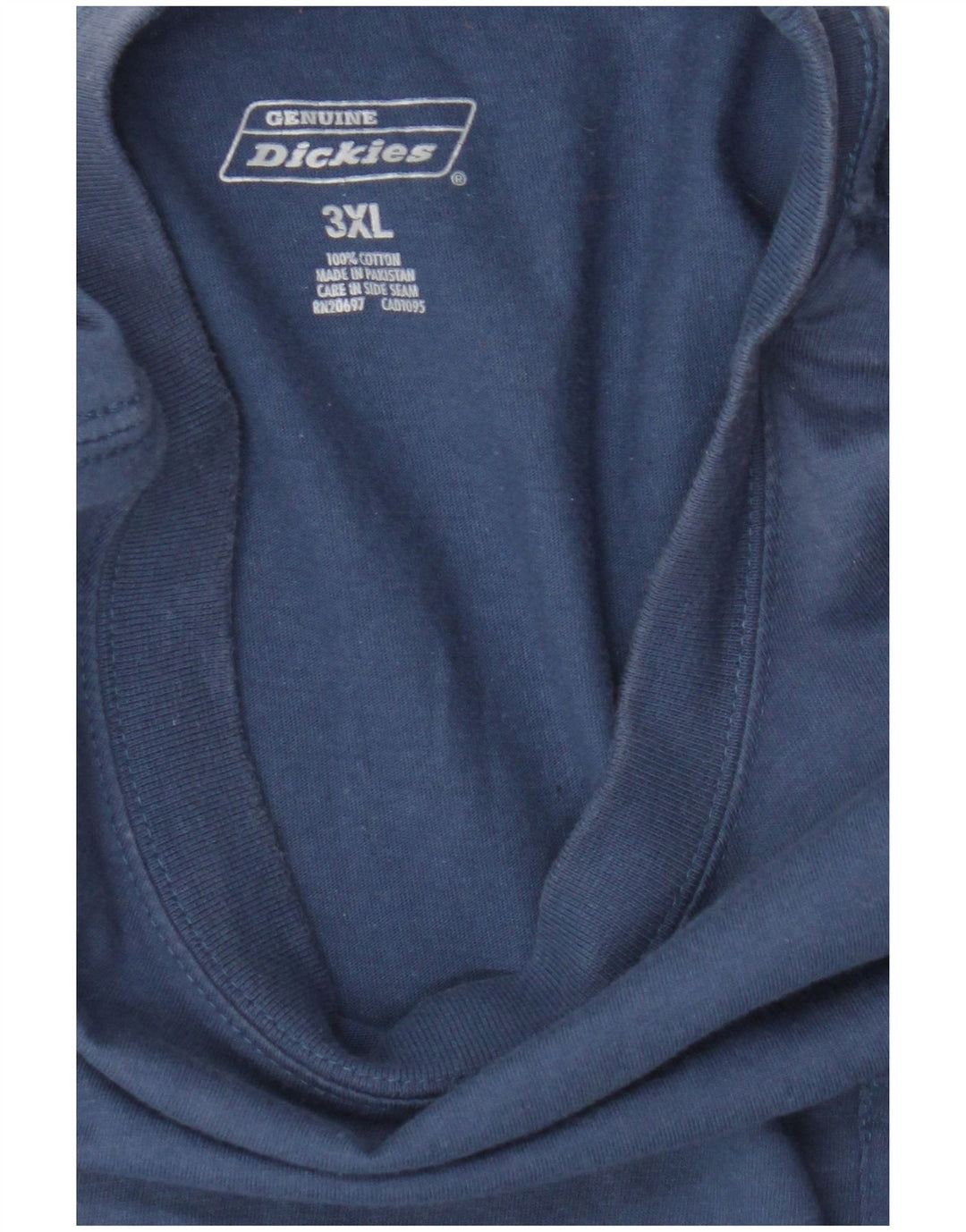 T-shirt męski Dickies Top 3XL, niebieska bawełna