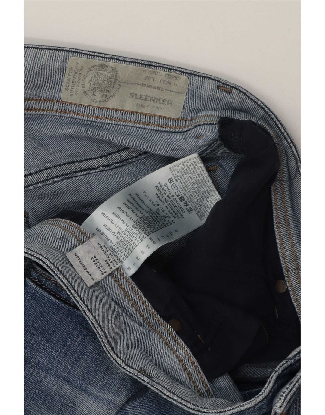 Męskie spodenki jeansowe Diesel Sleenker W33 Medium Blue
