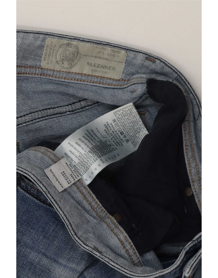 Męskie spodenki jeansowe Diesel Sleenker W33 Medium Blue
