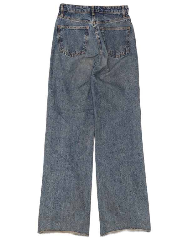 Damskie jeansy z szeroką nogawką Zara EU 36 XS W26 L33 Niebieskie