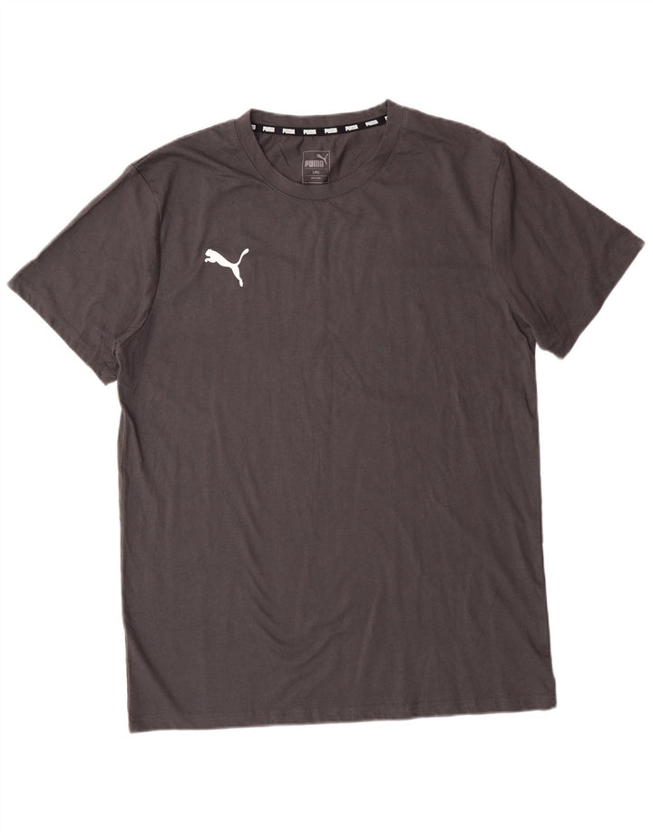 Męski T-shirt PUMA, duży, szary, bawełniany