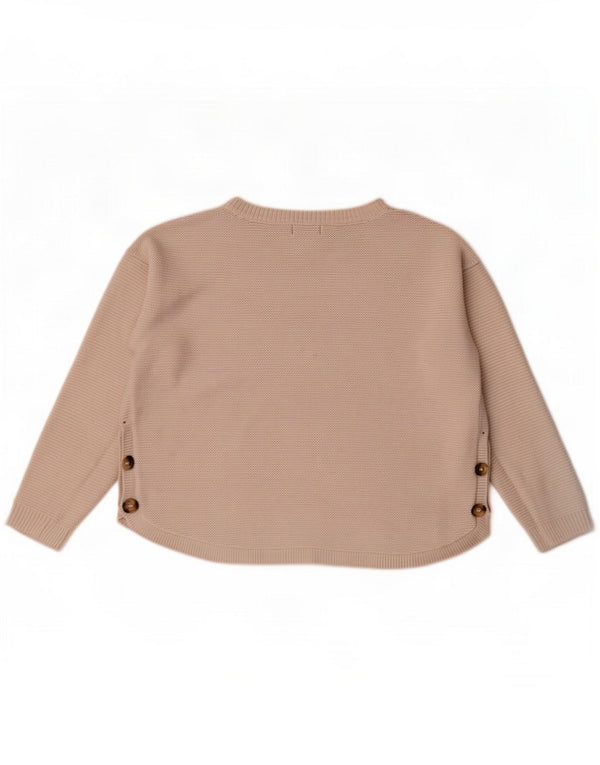 Krótki sweter damski Fat Face UK 10 Small White Viscosose