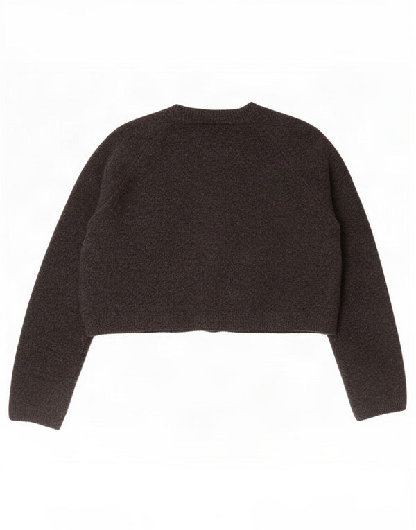 Damski sweter typu Crop Oversize Zara UK 10 Small Szary Akryl