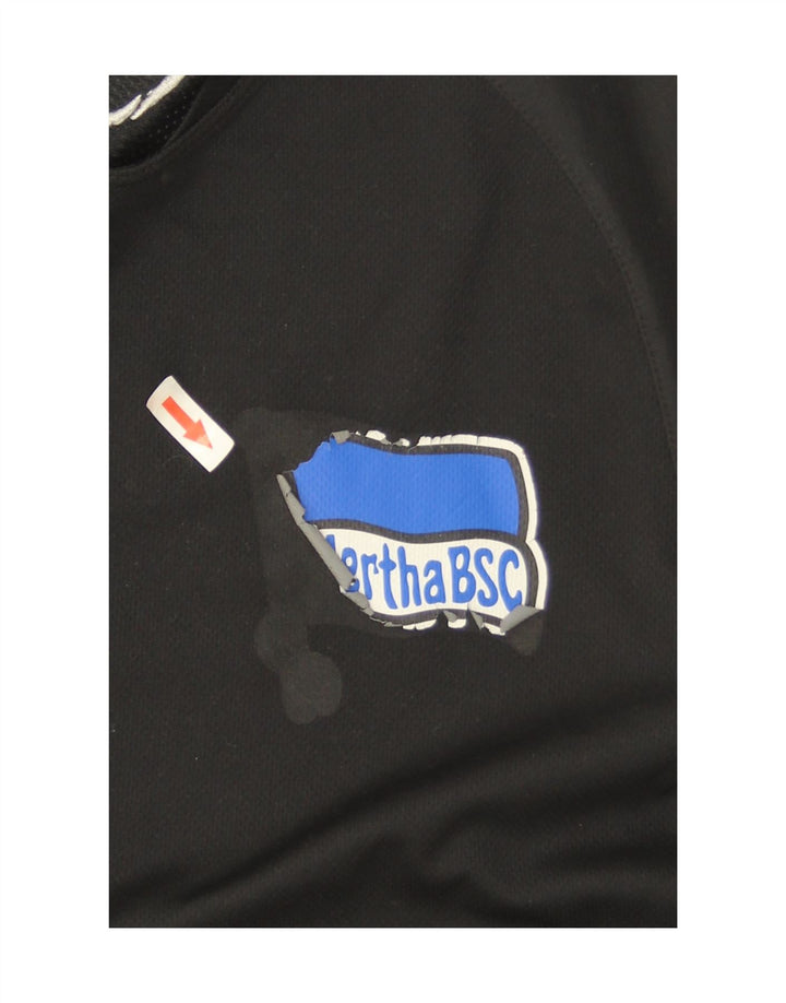 Męski T-shirt Nike Dri Fit z grafiką Top, średni czarny poliester z blokami kolorów