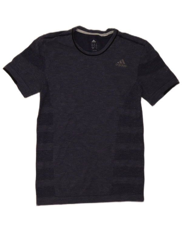 Męska koszulka do biegania Adidas Top w małe granatowe paski
