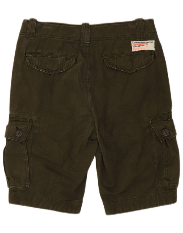 Męskie spodenki cargo Superdry, małe, W29, bawełna khaki