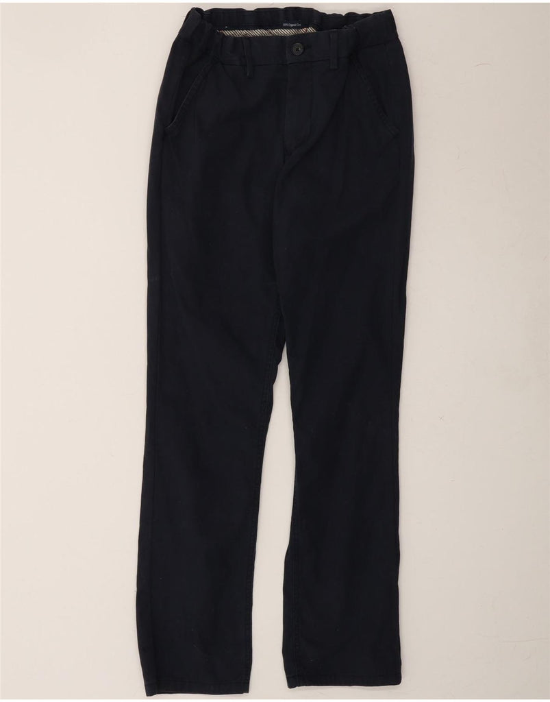 TOMMY HILFIGER Boys Straight Chino Trousers 13-14 Years Navy Blue Cotton Vintage Tommy Hilfiger and Second-Hand Tommy Hilfiger from Messina Hembry 