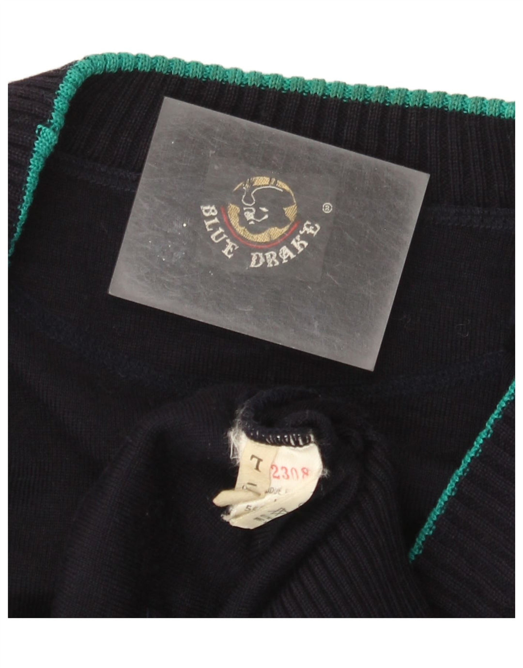 Niebieski sweter męski Drake, duży, granatowy, wełniany