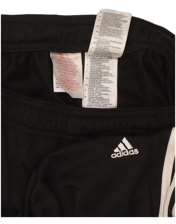 Damskie spodnie dresowe ADIDAS Joggers UK 10, małe, czarne, poliestrowe
