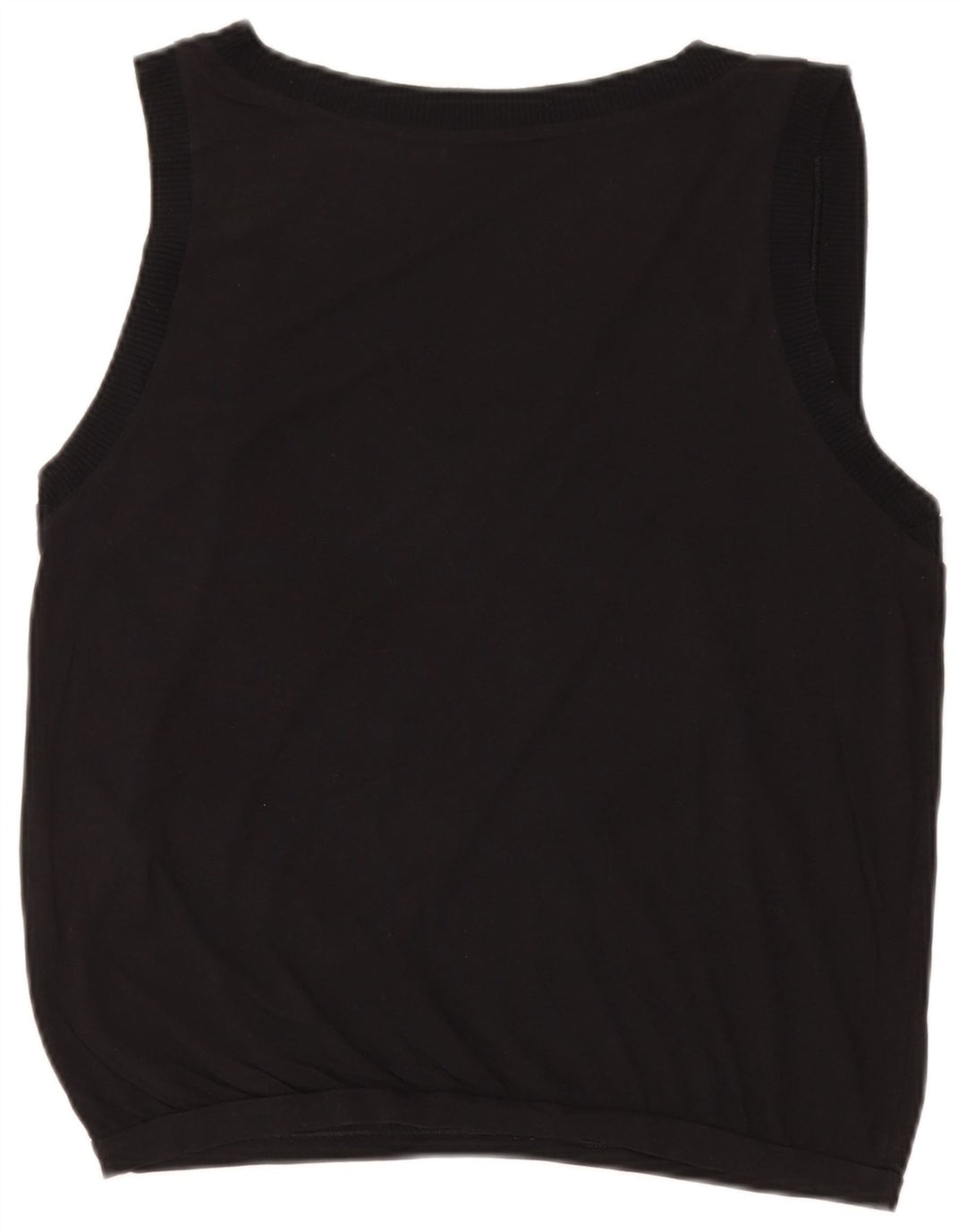 Top damski Benetton UK 16, duży, czarny, bawełniany