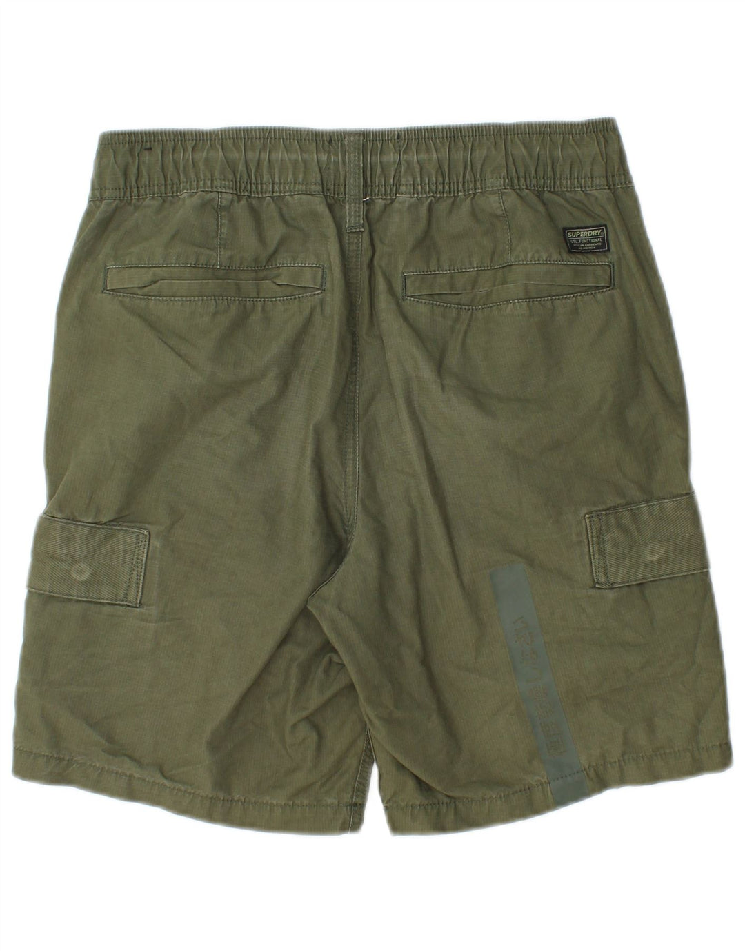 Męskie spodenki cargo Superdry małe W30, zielone, bawełniane