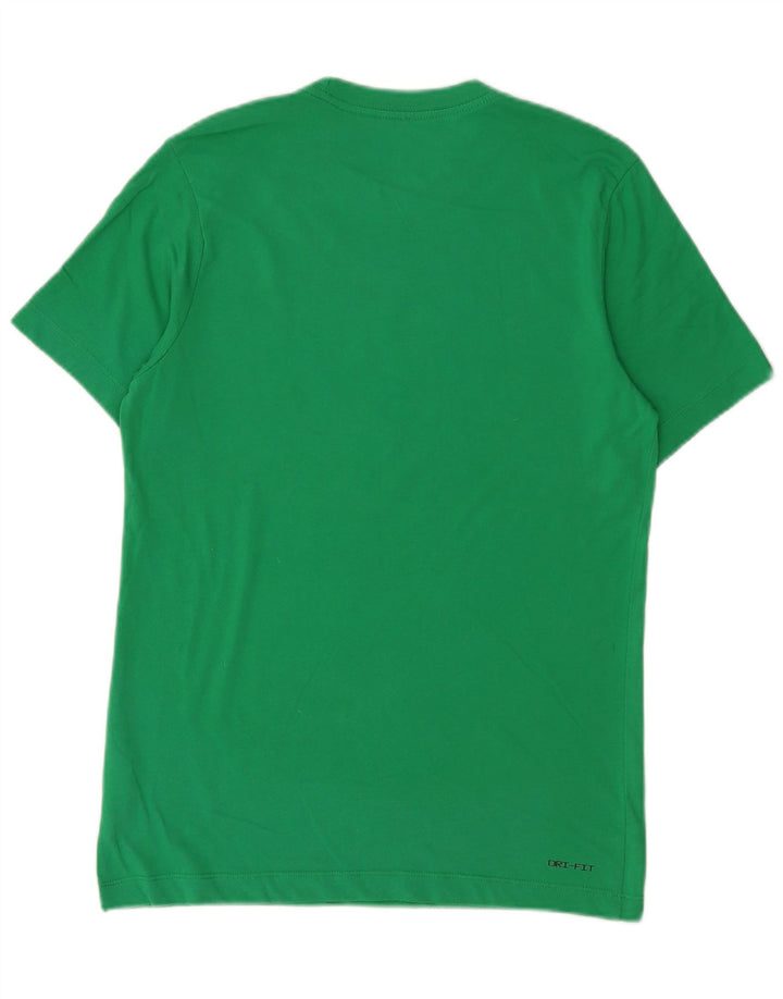 Męski T-shirt z grafiką Jordan, mały, zielony, bawełniany
