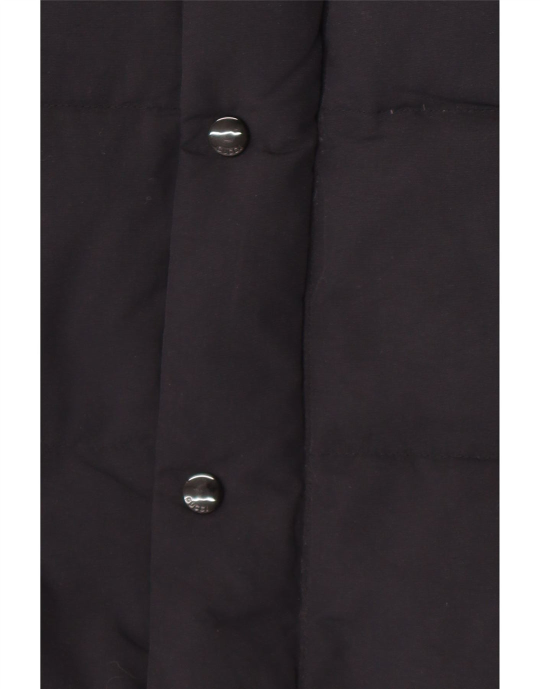 Męski ocieplany płaszcz z kapturem i grafiką Gucci IT 46, duży czarny poliamid