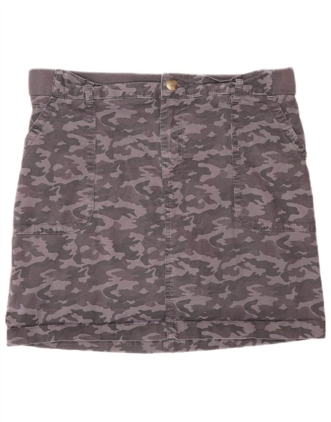 Skort damski LEE US 14 XL, szara bawełna w kamuflażu