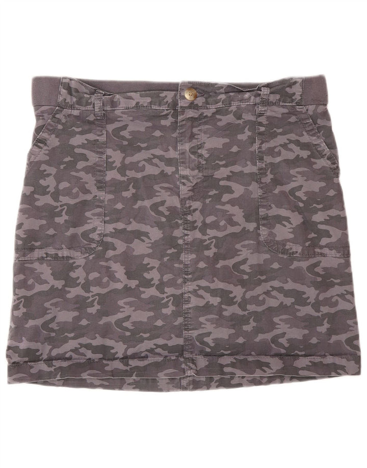 Skort damski LEE US 14 XL, szara bawełna w kamuflażu