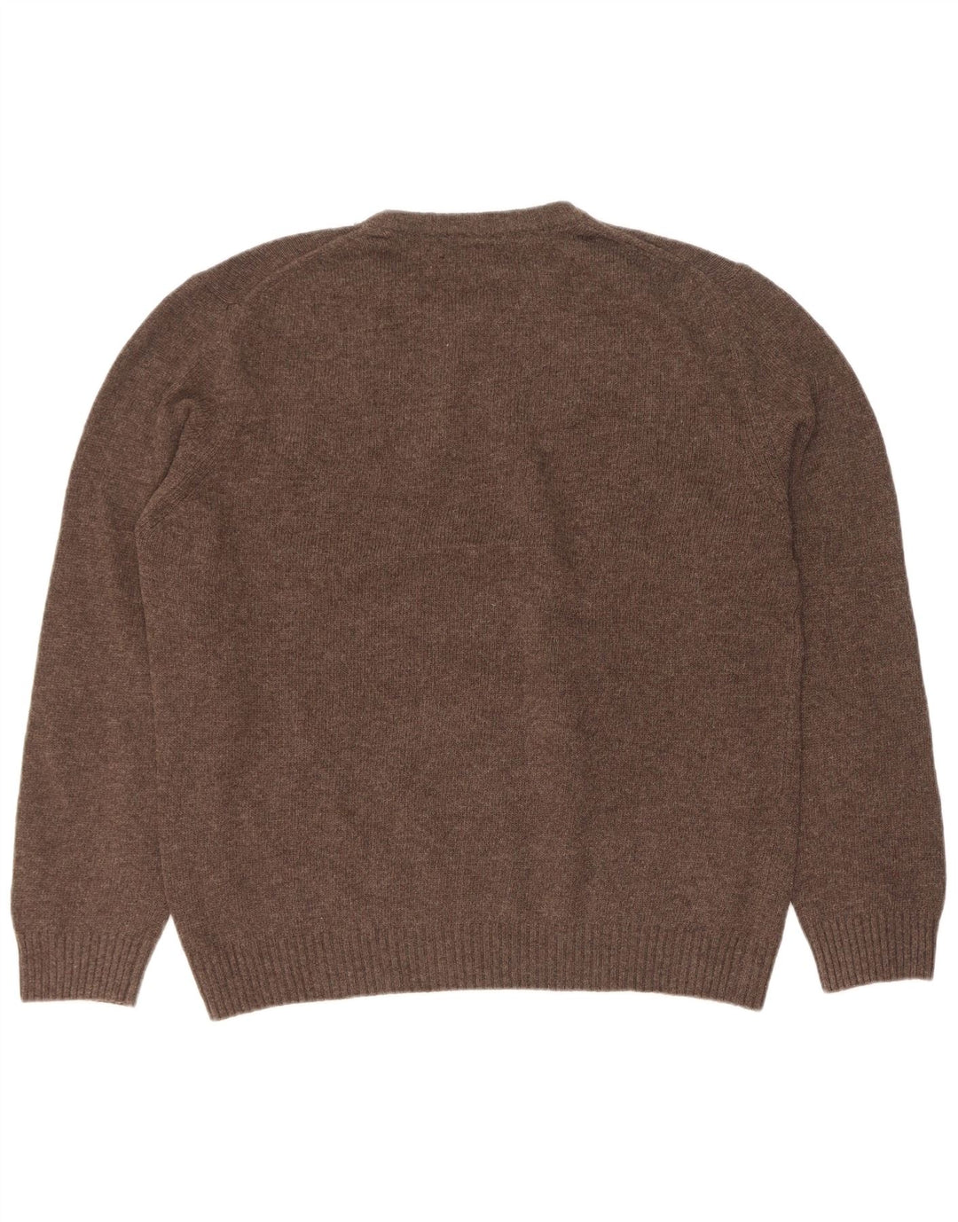 Marlboro Classics Męski sweter z okrągłym dekoltem XL, brązowa wełna