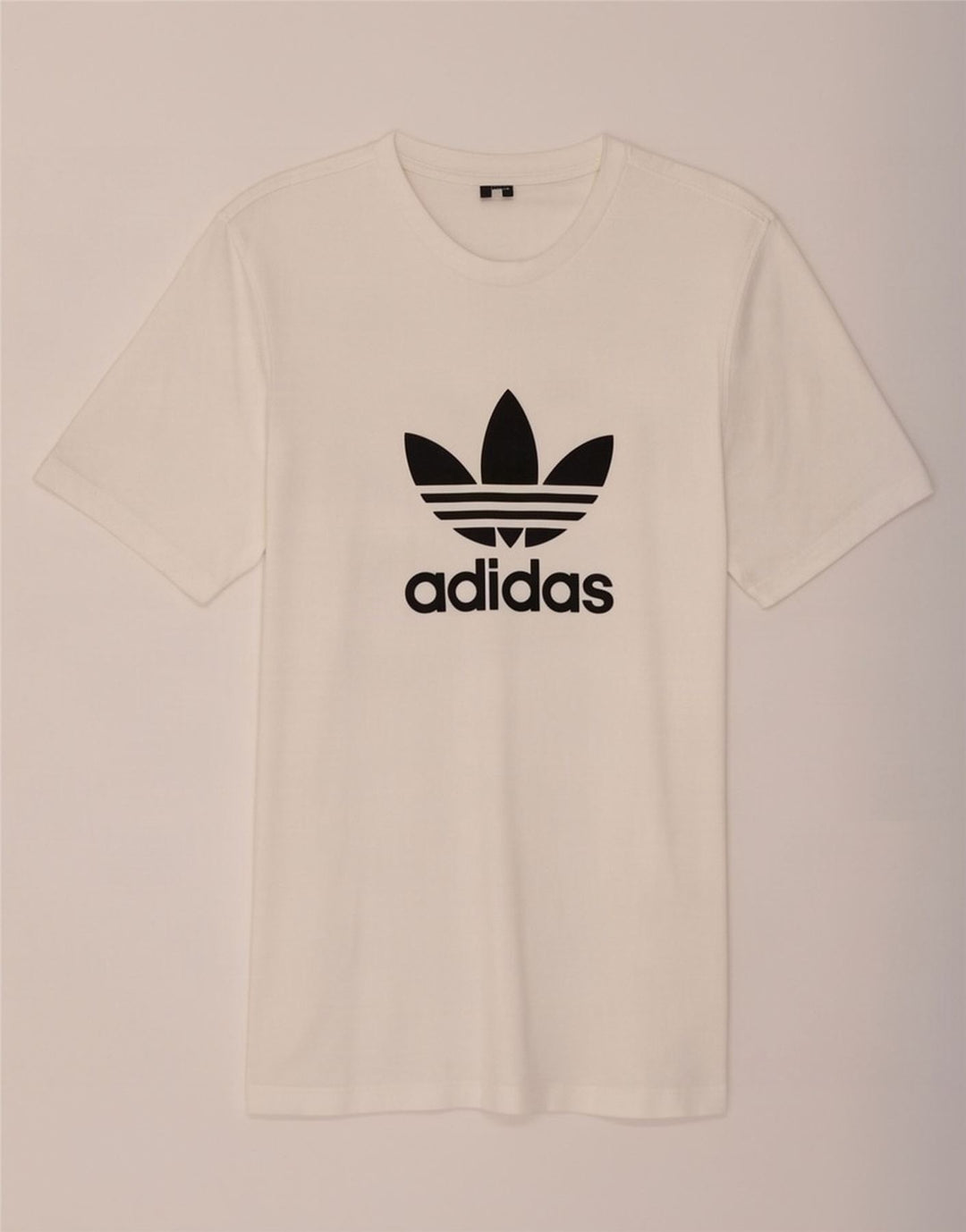 Męska koszulka z grafiką Adidas, średnia, biała bawełna