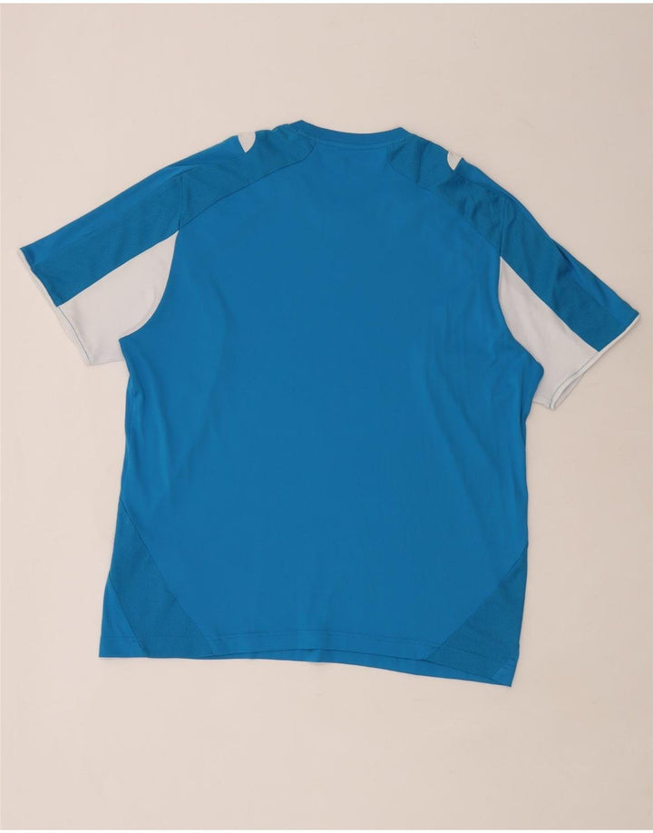 T-shirt męski Lotto Top 2XL Niebieski poliester z blokami kolorów