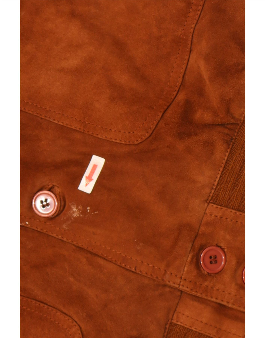 Vintage męska zamszowa kurtka bomber EU 52 XL brązowa skóra