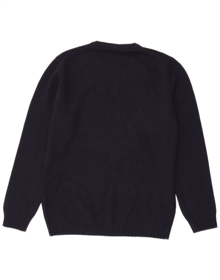 Męski sweter z okrągłym dekoltem Massimo Dutti XL, granatowy