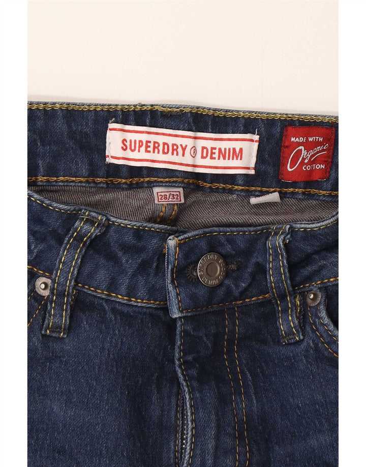 Damskie jeansy rozkloszowane Superdry W28 L32 Granatowe, bawełniane
