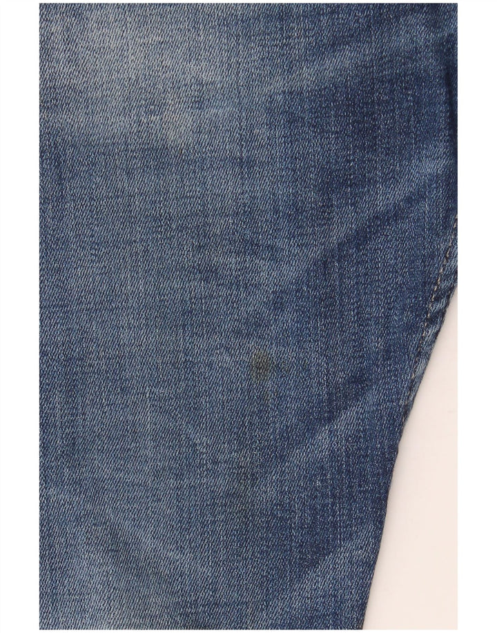 Damskie jeansy Replay Crop Distressed W30 L26 Niebieskie