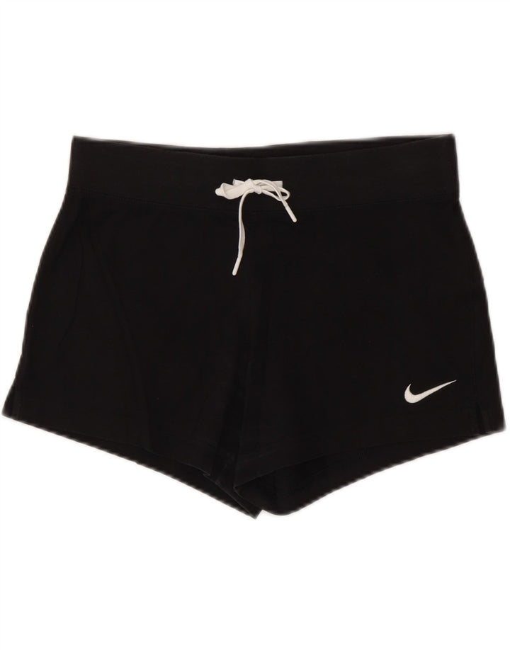 Damskie spodenki sportowe NIKE UK 10, małe, czarne, bawełniane