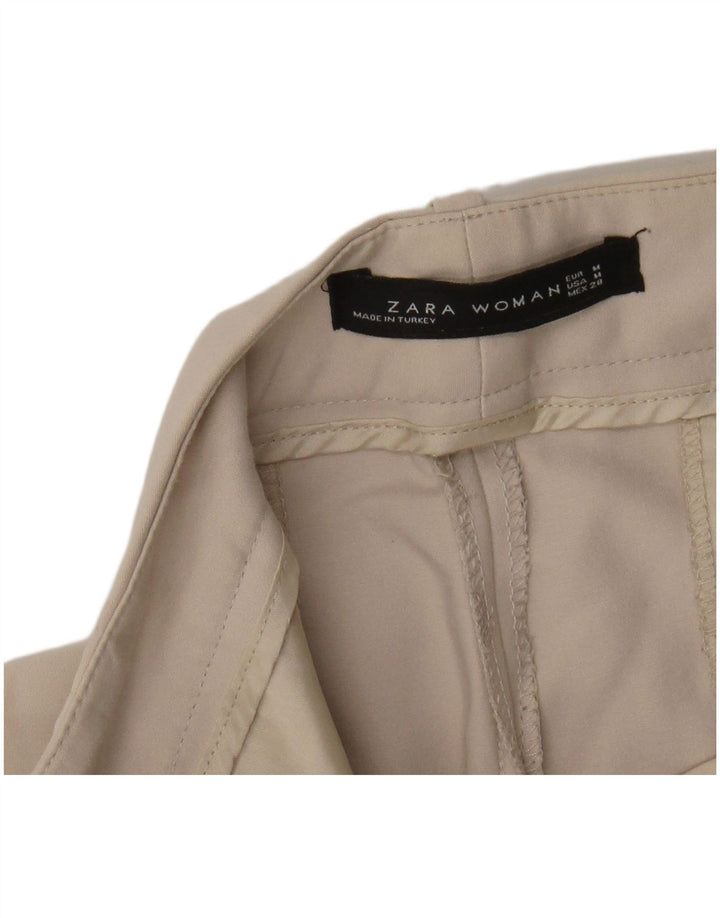 Damskie zwężane spodnie chino Zara, średnie W28 L27, beżowe