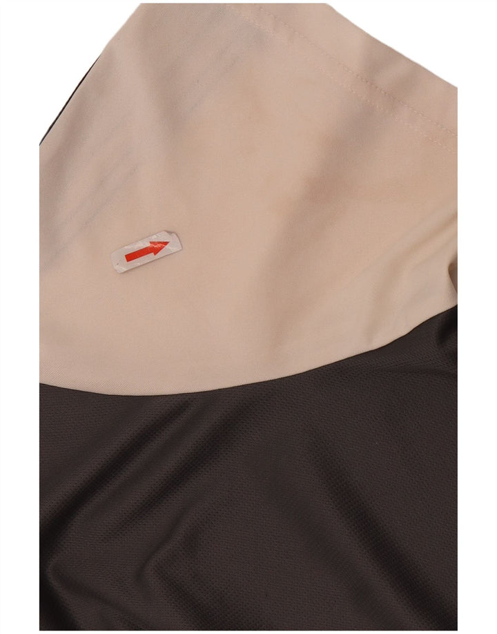 Męska koszulka Adidas Aeroready Top, duża, biała, poliestrowa z blokami kolorów