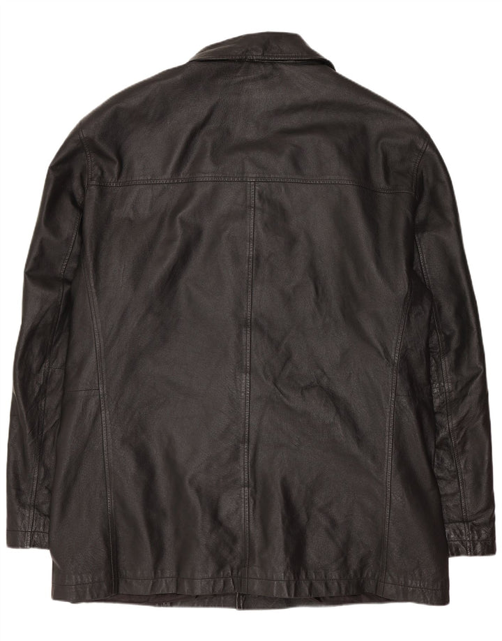 Męska kurtka skórzana Route 66 UK 44 2XL Czarna skóra