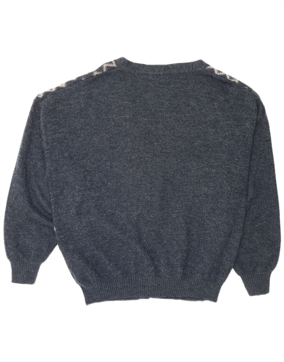 CANDA Męski sweter rozpinany o luźnym kroju 2XL Granatowy Argyle/Diamentowy Akryl